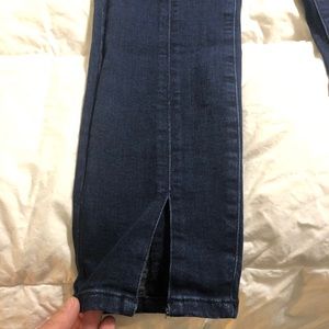 Anthropologie ankle slit jeans